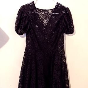 Black lace dress